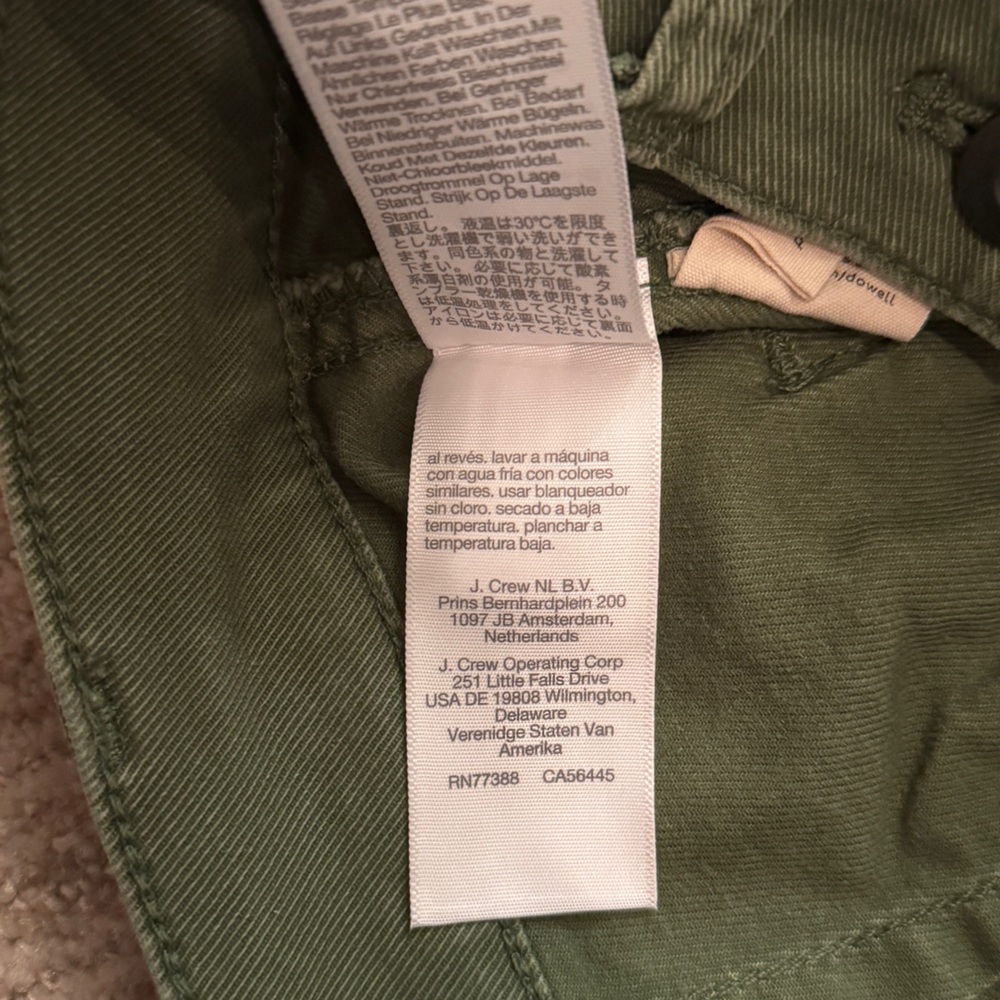 Madewell Perfect Vintage Fatigue Shorts Size 25 Olive Green High Rise - Picture 6 of 6